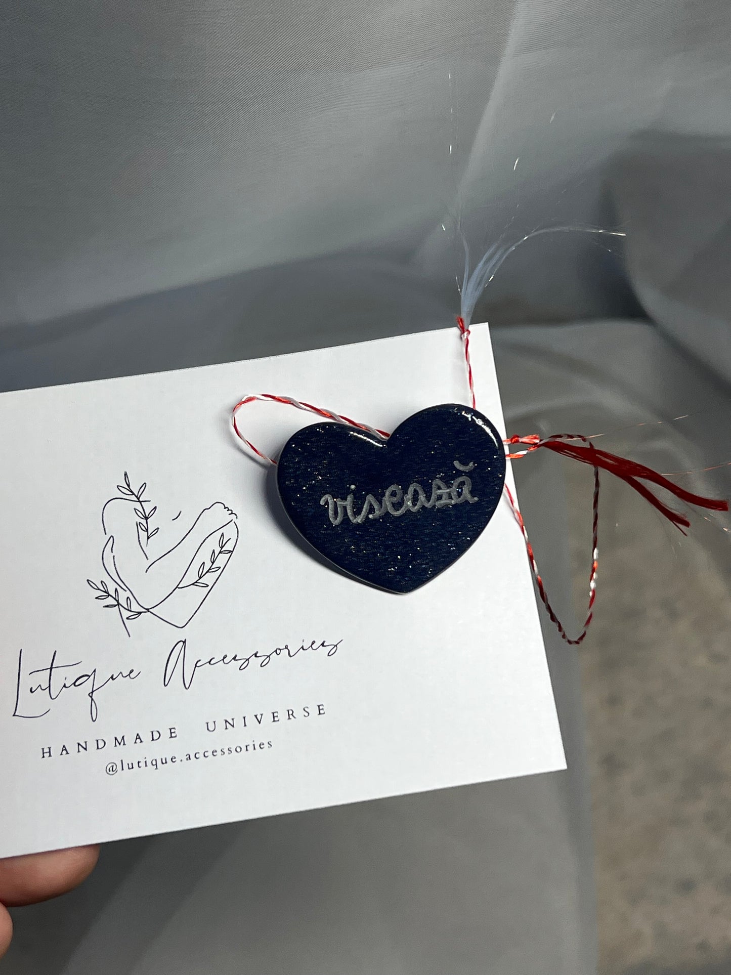 Broșă inimă “visează”