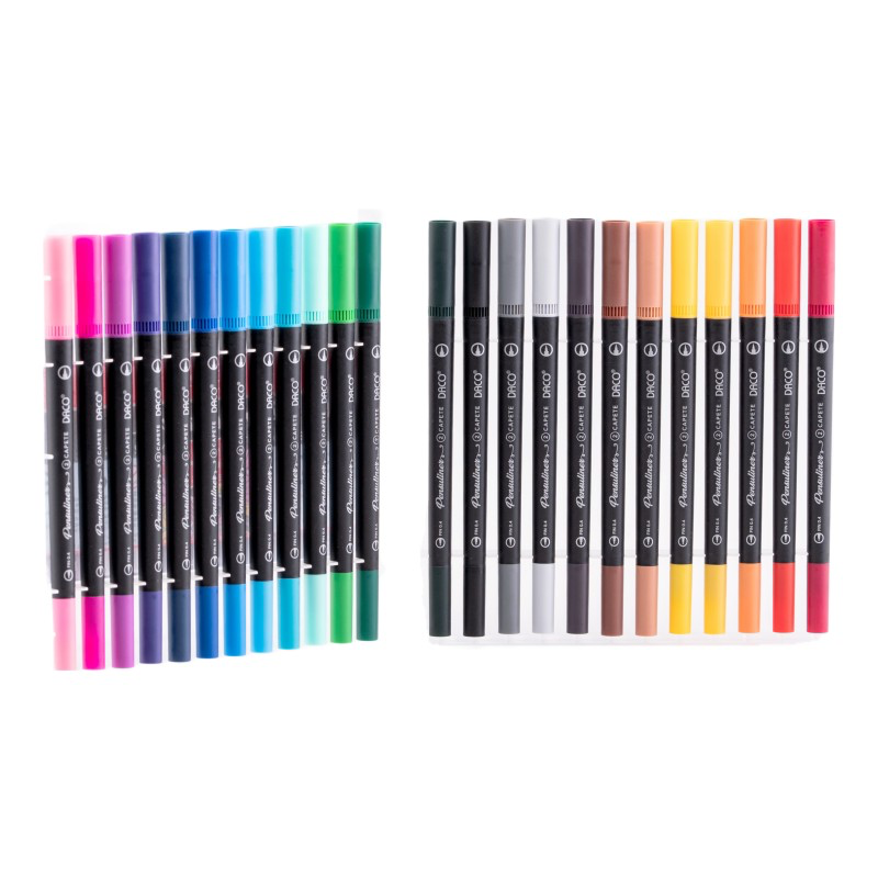 Set Pensuliner - 24 buc (liner+brushpen)