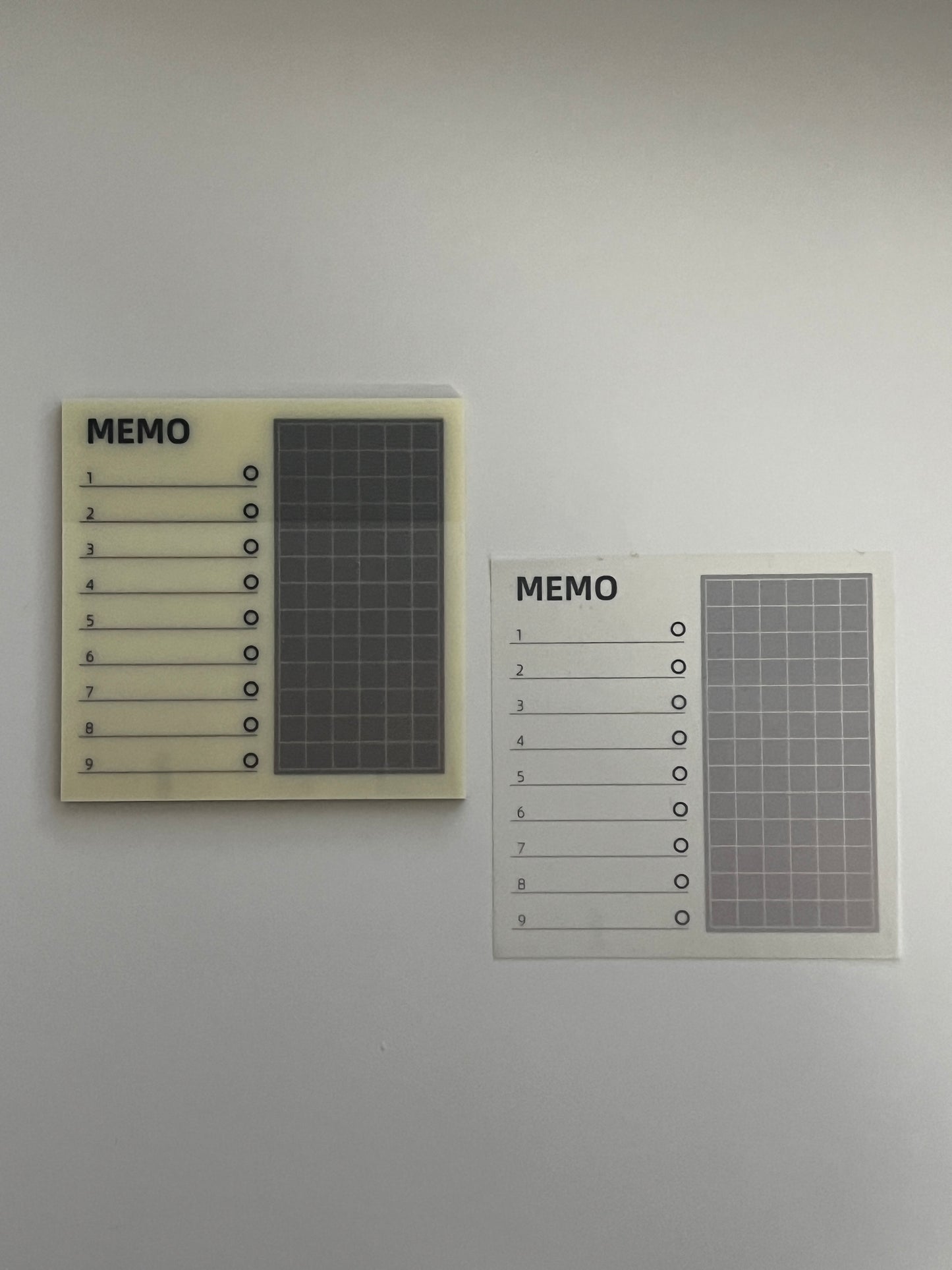 Stickynotes transparente