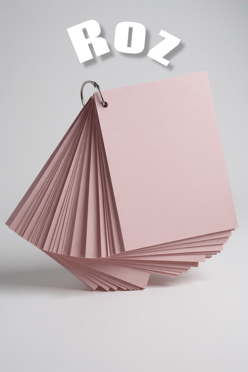 Set monocromatic de flashcarduri necompletate