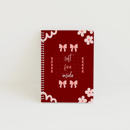 Caiet A4 BASIC Soft red 80 de file