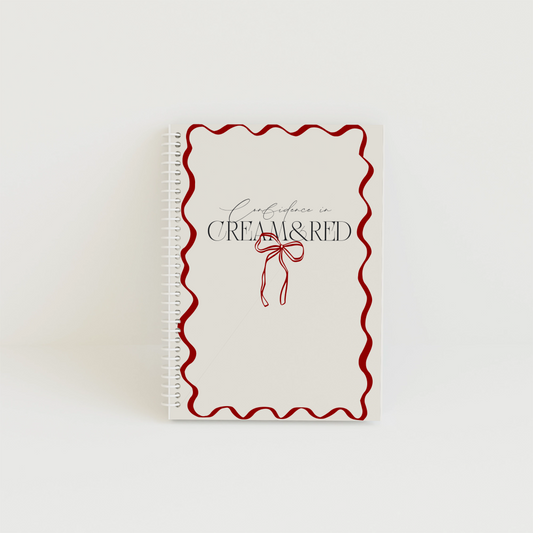 Caiet A4 BASIC Cream&Red 80 de file