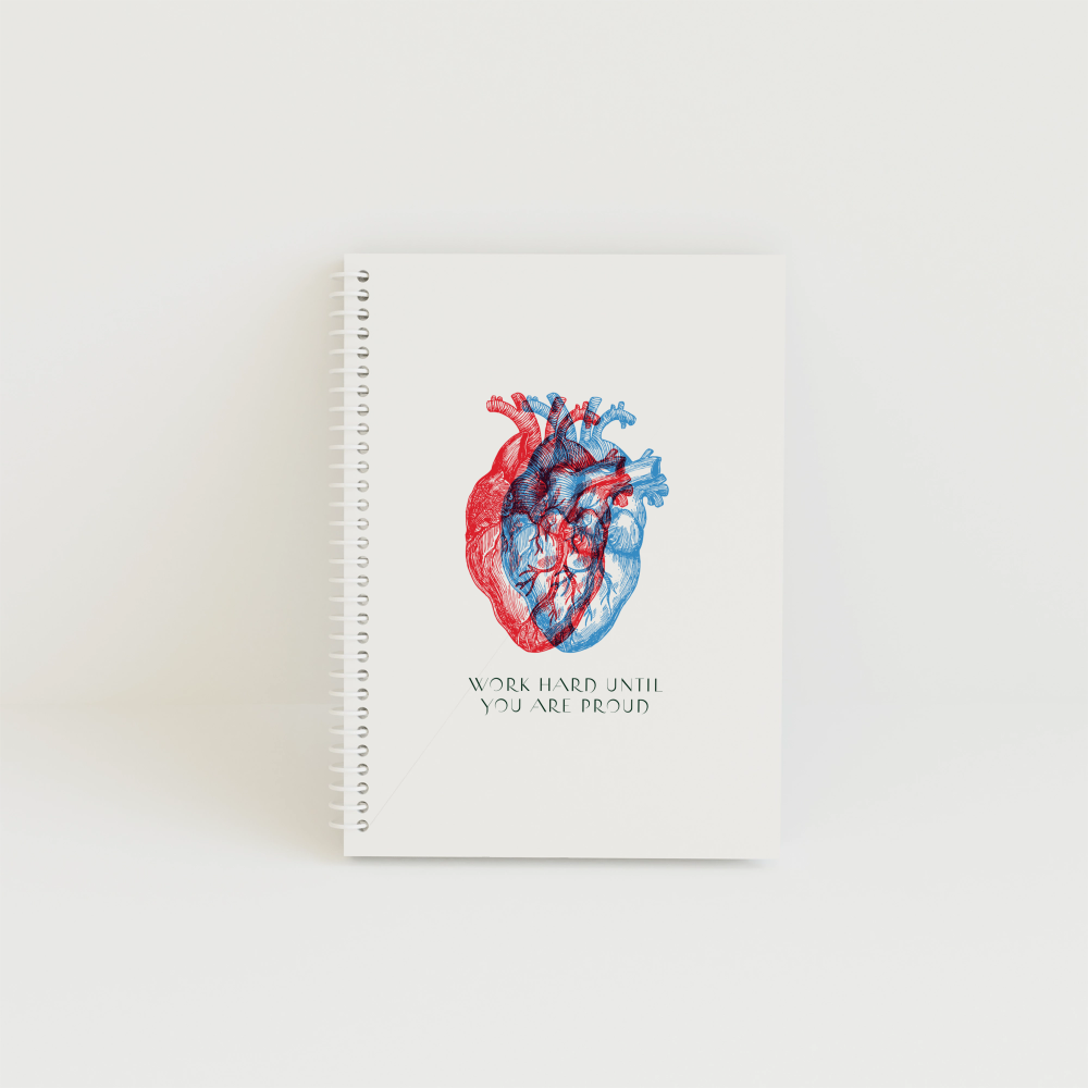 Caiet A4 BASIC Double Heart 80 de file