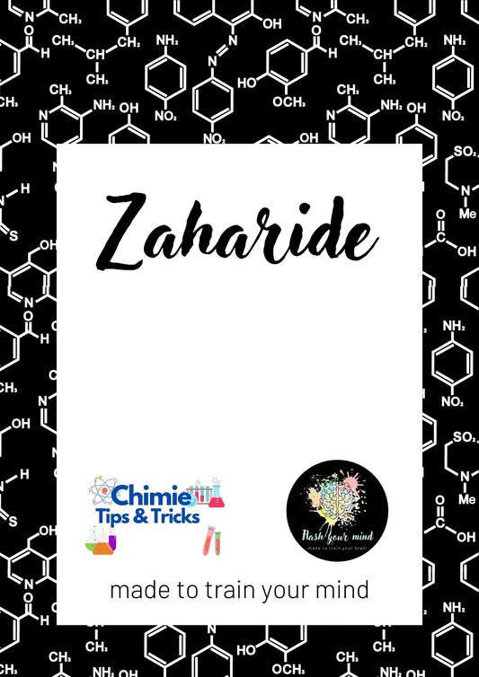Flashcarduri Zaharide - admitere UMF