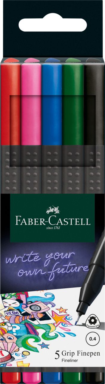 Set de 5 linere Basic 0.4 mm FABER-CASTELL