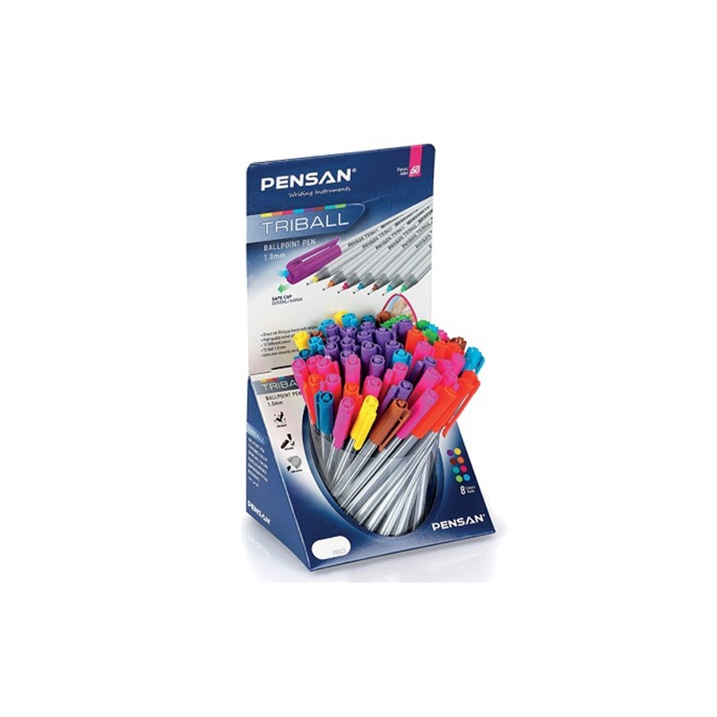 Pix fără gel Pensan Triball 1 mm - COLORATE