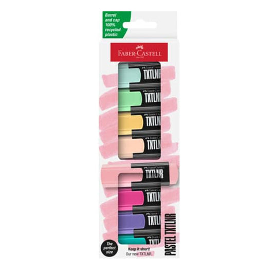Set de 8 mini-markere pastel FABER-CASTELL