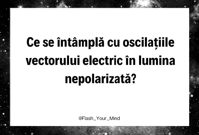 Flashcarduri Optică ondulatorie - admitere UMF